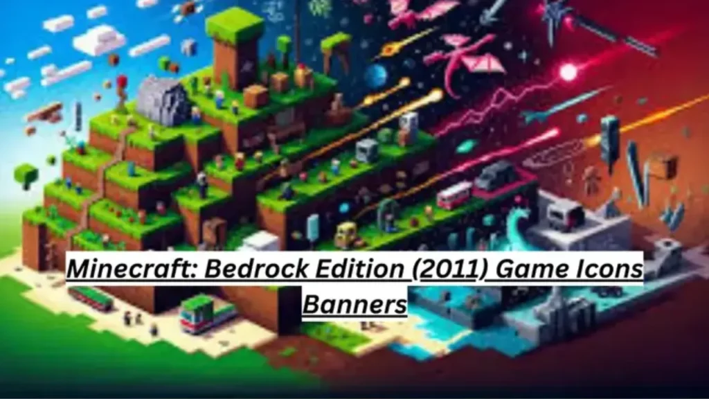 Minecraft Bedrock Edition (2011) Game Icons Banners